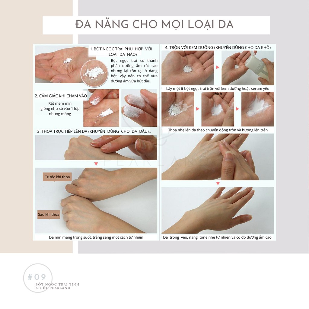 [ko cần tẩy trang] Phấn phủ Bột ngọc trai Nano PearLand Vietnam | BigBuy360 - bigbuy360.vn
