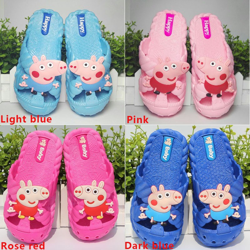 Dép nhiều màu hình heo Peppa xinh xắn cho bé từ 2-7 tuổi