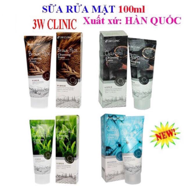 Sữa rữa mặt trà xanh 3w