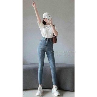 Quần jeans cạp cao