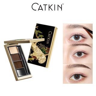 Catkin Phấn vẽ chân mày với 3 màu sắc thời trang Bột kẻ mày chống thấm nước thời trang 5g