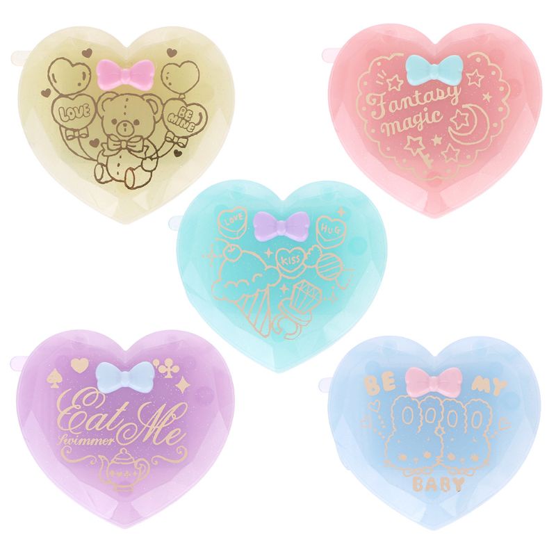 Lược Gấp Tích Hợp Gương Kích Thước Nhỏ Gọn Hình Trái Tim YOUYO