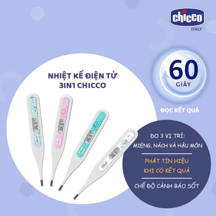 Nhiệt kế điện tử 3in1 Chicco