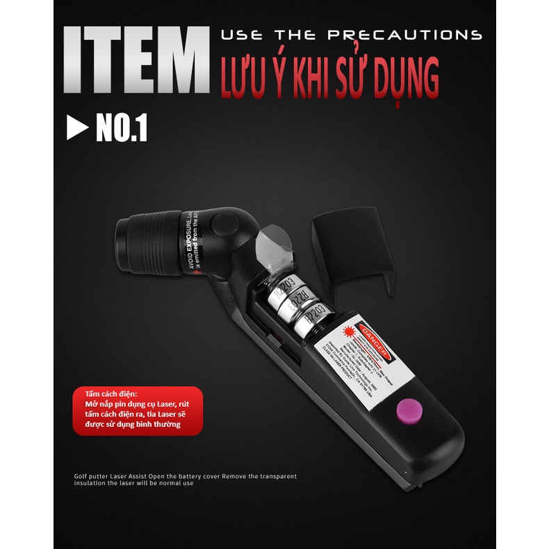 Dụng cụ soi laser tạo đường tập putt - pgm jzq011