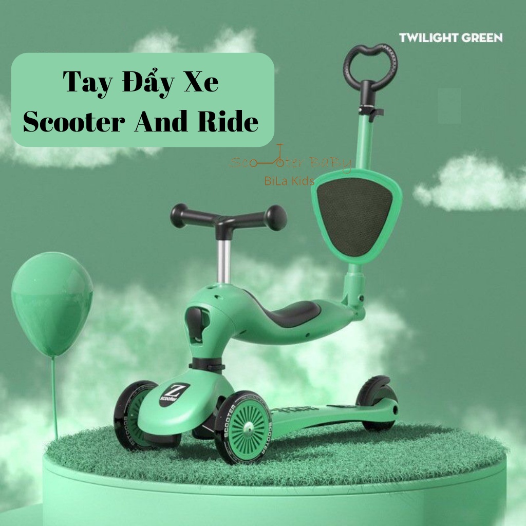 Tay đẩy xe scooter cho bé Zinbang, trượt chòi chân, scoot and ride