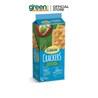 Bánh cracker ăn kiêng vị lá hương thảo và oliu Colussi Ý 250g dùng dầu hướng dương và dầu oliu, ăn chay không trứng