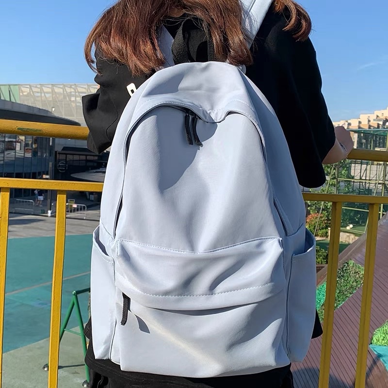 Balo basic chống nước học sinh sinh viên đựng vừa sách vở laptop cặp unisex