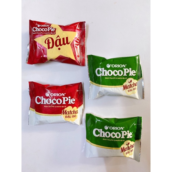 [1 cái] Bánh Chocopie Vị Matcha Đậu Đỏ