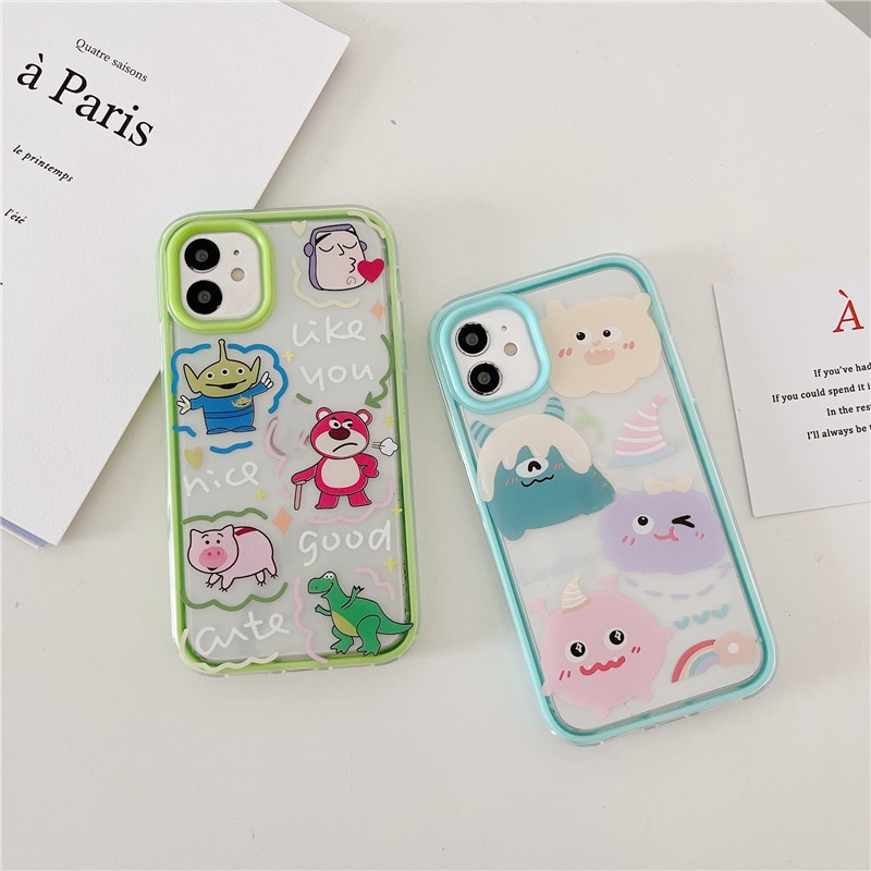 Ốp Điện Thoại Hình Quái Vật 3 Trong 1 Cho OPPO A15 A1K A55 A54 A16 A5S A12 A7 A53 A3S A74 A95 A94 A93 A83 A31 A9 A5 2020 A52 A92