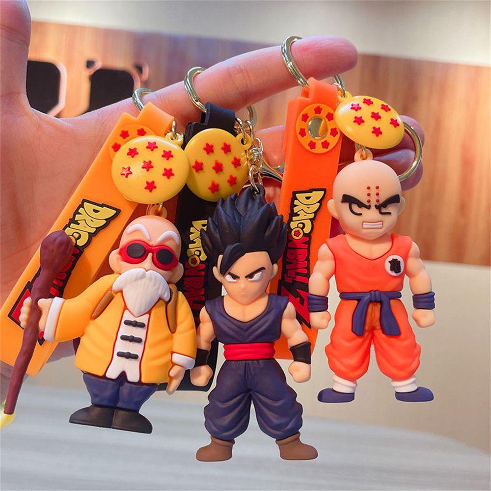 Búp Bê Son Goku Trong Phim Hoạt Hình Dragon Ball Z Bằng Silicon PVC Trang Trí Túi Xách / Móc Khóa