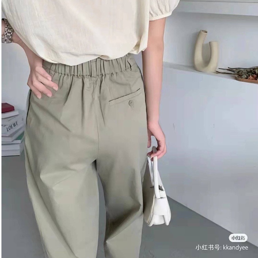 Quần baggy COS quần tây nữ lưng cao hàng auth tuồn