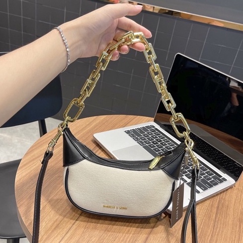 Túi quai xích to kẹp nách dáng thuyền kèm dây đeo chéo hàng đẹp Sonasi TXN0050