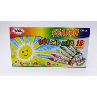 Sáp màu 18 màu winq cr-08