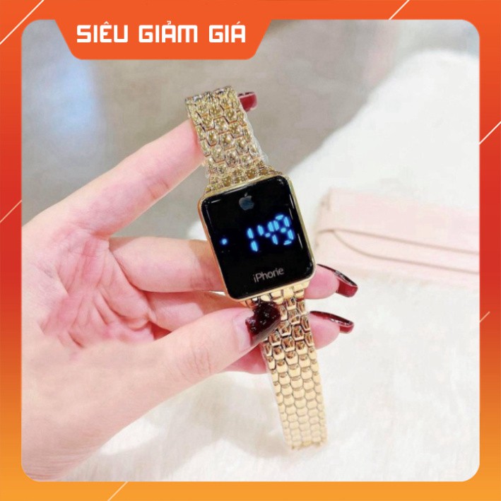 Đồng hồ iphone cảm ứng màn hình cảm ứng điện tử quai hợp kim không rỉ pin siêu bền thời thượng | BigBuy360 - bigbuy360.vn