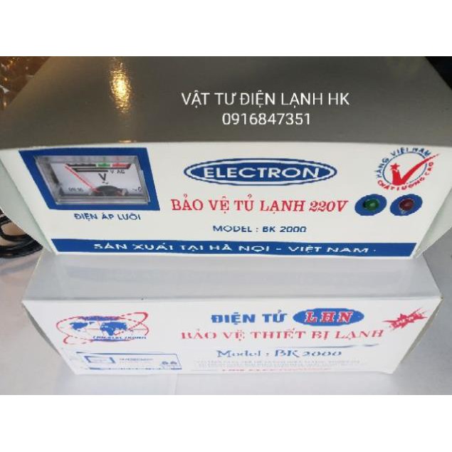 Bộ thiết bị bảo vệ tủ lạnh ELECTRON 220V Relay BK 2000