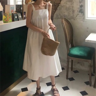 Váy 2 dây buộc nơ ulzzang