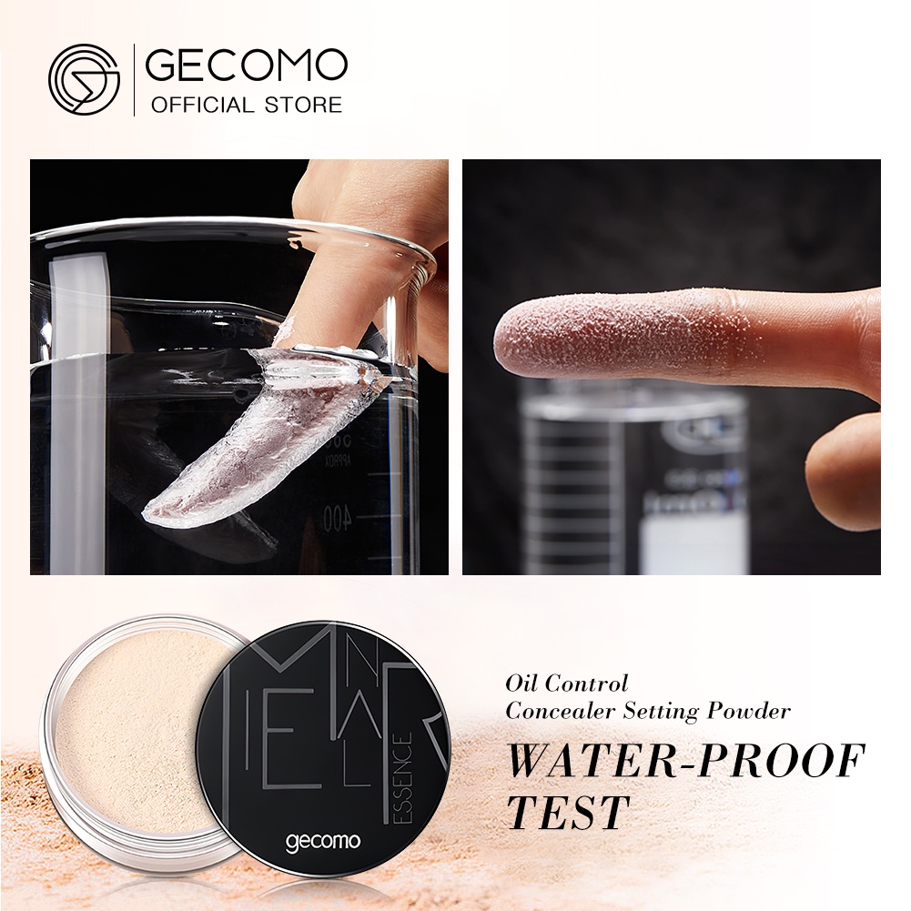 GECOMO Mattifying Loose Powder Oil Control Matte Chống bóng nhờn Trang điểm không trọng lượng cho khuôn mặt | BigBuy360 - bigbuy360.vn