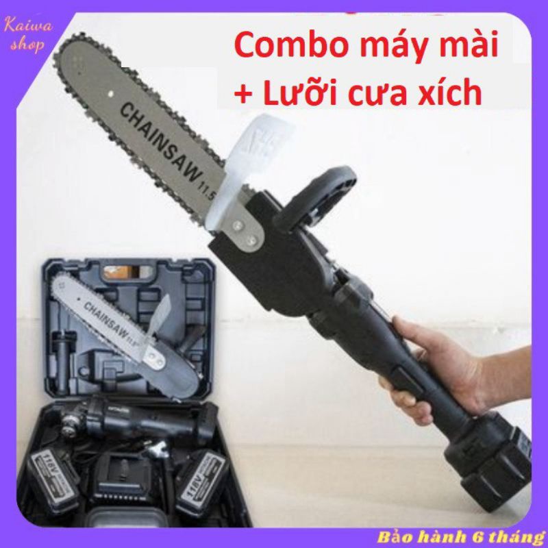 máy mài pin hitach 118v tặng lưỡi cưa xích- máy mài góc -máy cắt