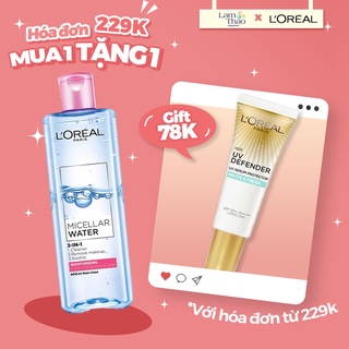 Nước Tẩy Trang Dưỡng Ẩm L'oréal Micellar Water 3-In-1
