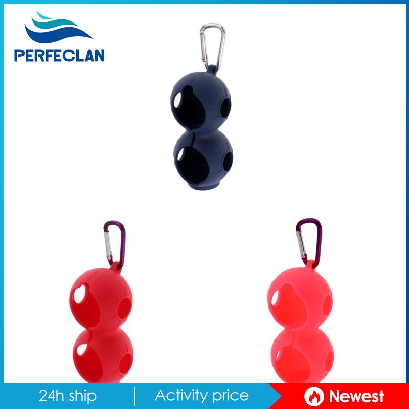 Giá Đỡ Bóng Golf 2 Lỗ Kèm Kẹp Giữ Siêu Bền Tiện Dụng