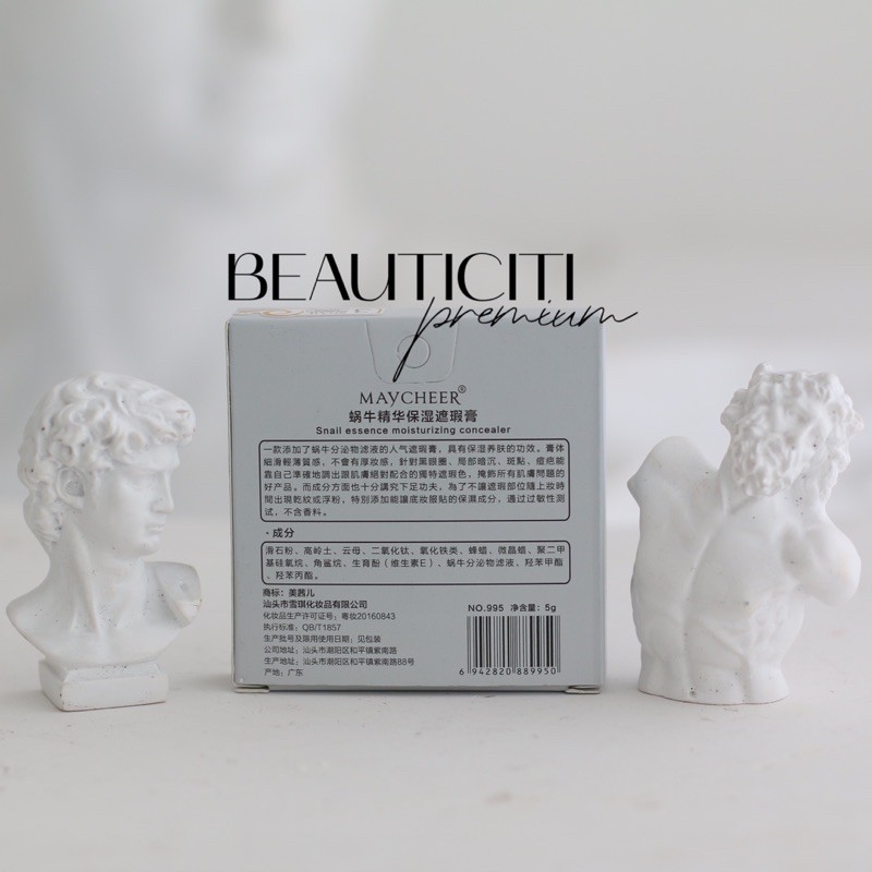 HỘP TRIỆT SẮC SNAIL ESSENCE CONCEALER MAYCHEER 4 Ô | BigBuy360 - bigbuy360.vn