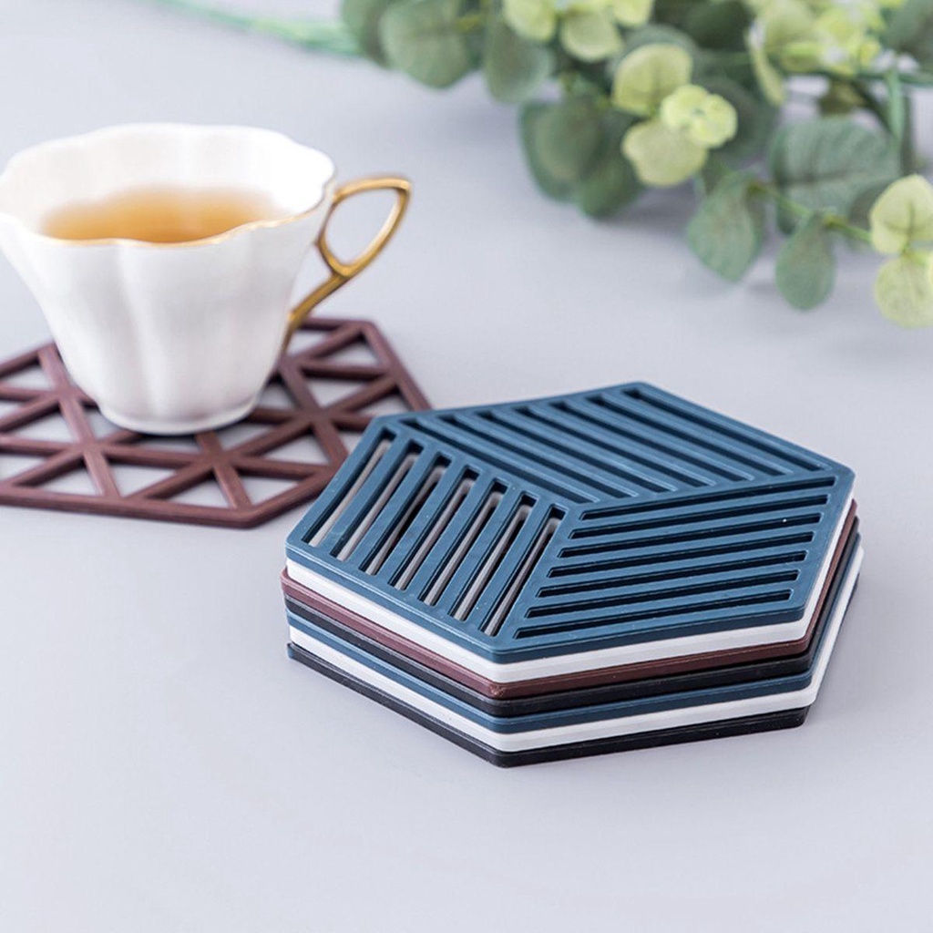 Giá Đỡ Cốc Nước Chịu Nhiệt Chống Trượt Đa Năng Thiết Kế Hình Học Rỗng