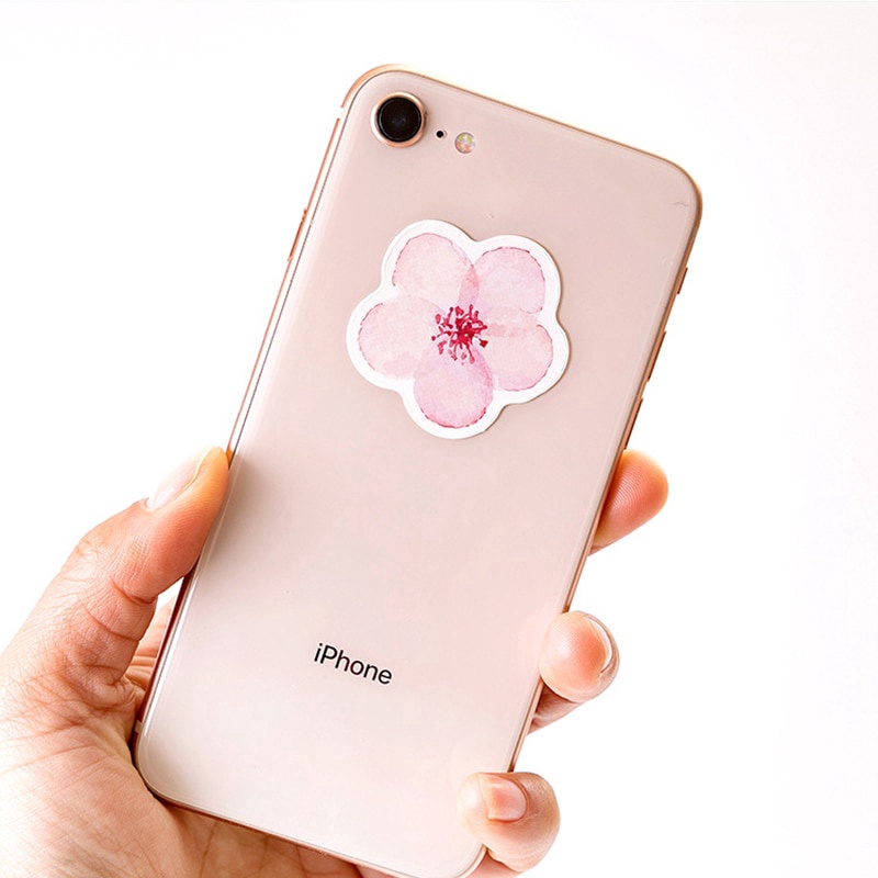 Set 45 Miếng Dán Hình Hoa Anh Đào Trang Trí Sổ Tay Nhật Ký DIY