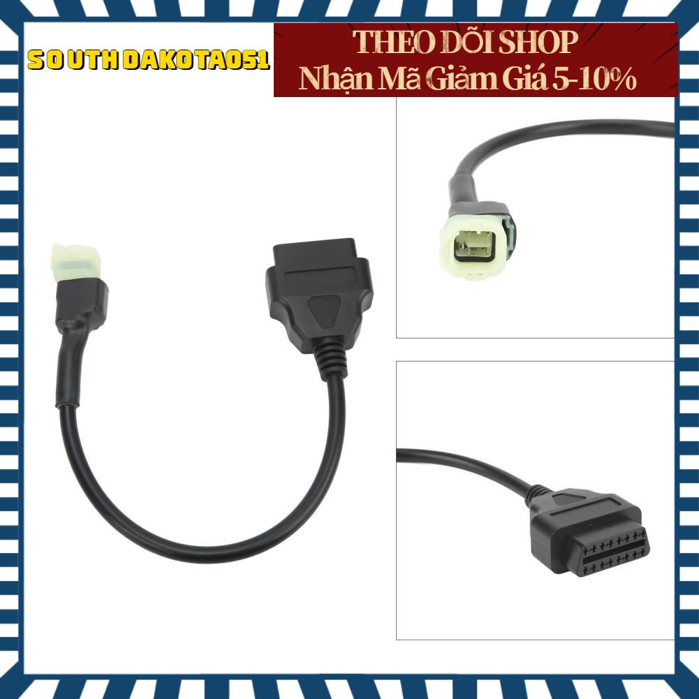 Southdakota051 Bộ chuyển đổi chẩn đoán OBD2 16pin sang 4pin Cáp kết nối máy quét mã OBD Hỗ trợ K Line cho xe