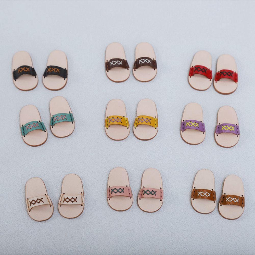 Giày Búp Bê Da Bò 1 / 12BJD Tỉ Lệ 1 / 11 OB11