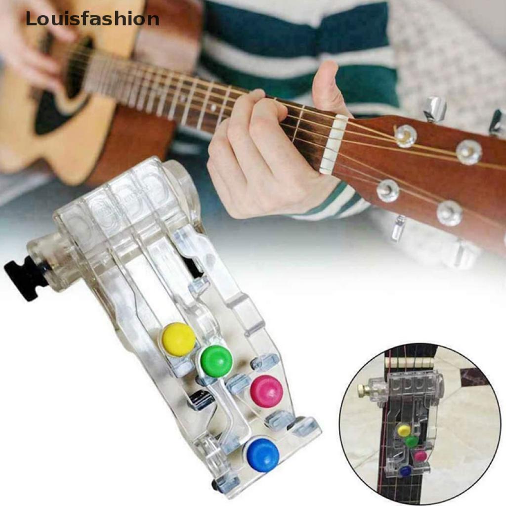 [Louisfashion] Acoustic Guitar Chord Buddy Teaching Aid Guitar Learning System Teaching Aid
 New Stock