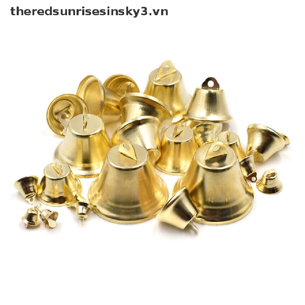Set 10 chuông kim loại nhỏ xinh trang trí cây thông Noel 3.vn