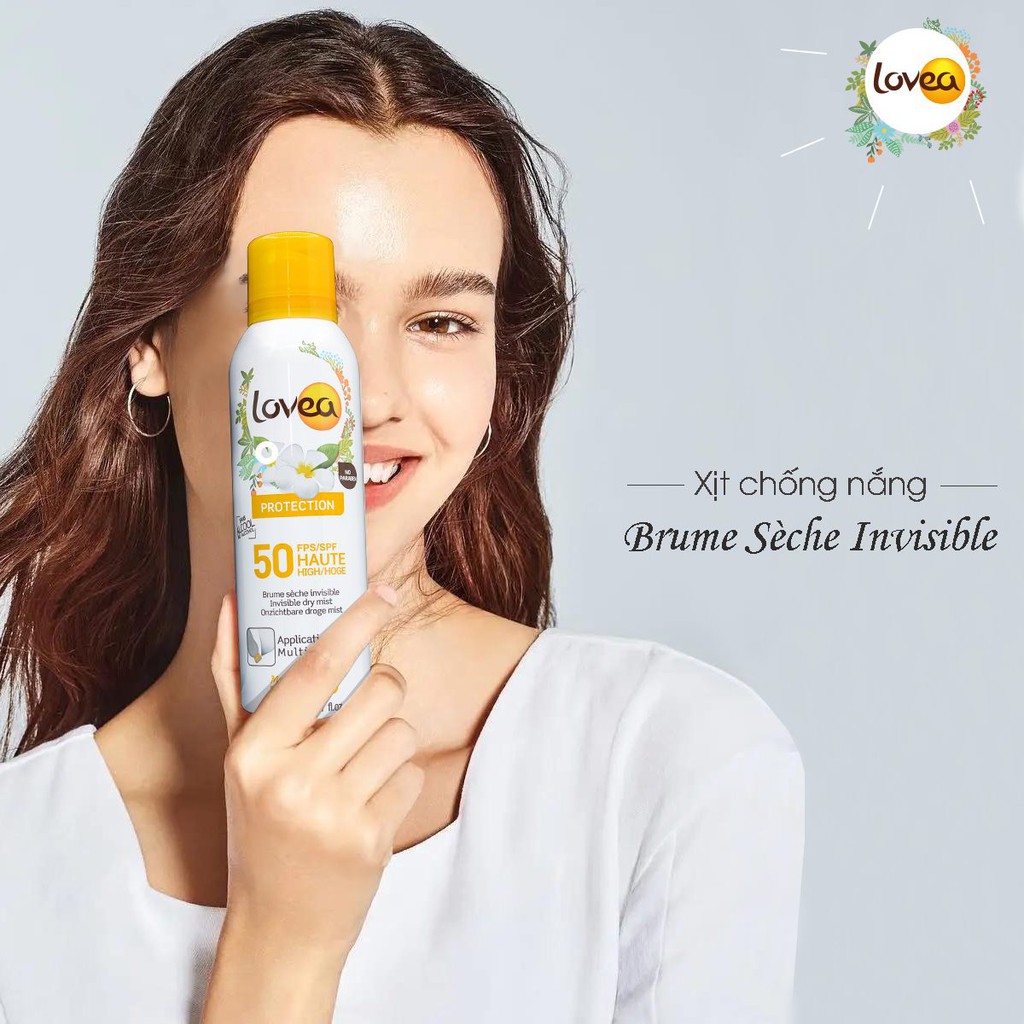 XỊT CHỐNG NẮNG LOVEA BRUME SECHE INVISIBLE HAUTE PROTECTION SPF50 200ML CHÍNH HÃNG - 7459