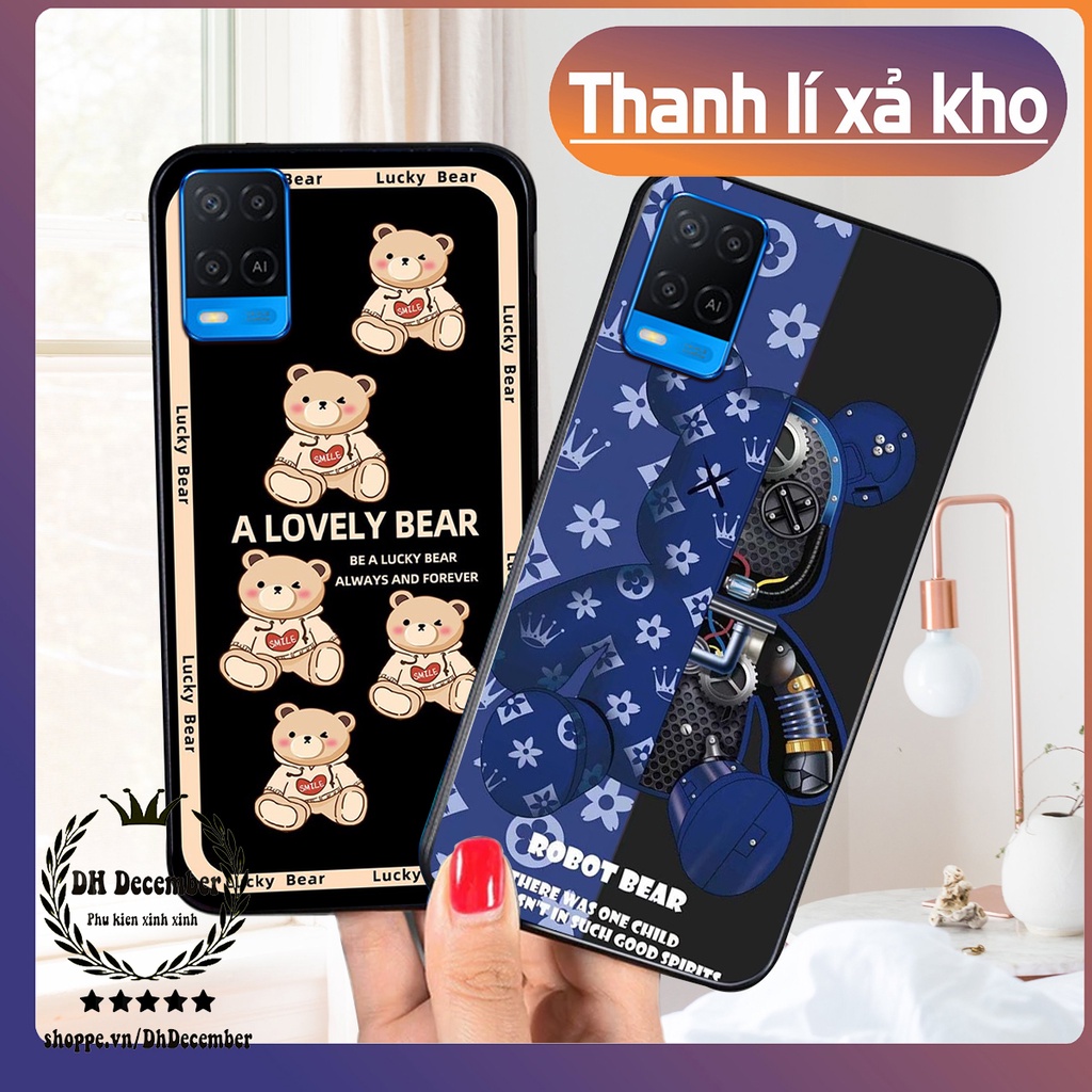Ốp lưng Oppo A54 in hình 3D lucky, gấu Brick xinh xắn - KHÔNG NÊN BỎ LỠ