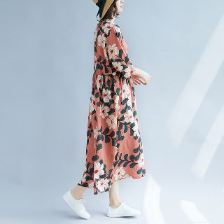 Váy thô maxi họa tiết hoa