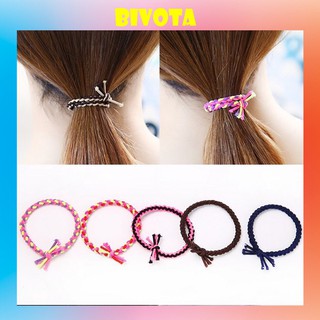 Dây buộc tóc Bivota chun buộc tóc thổ cẩm nhiều màu co giãn siêu đẹp S32