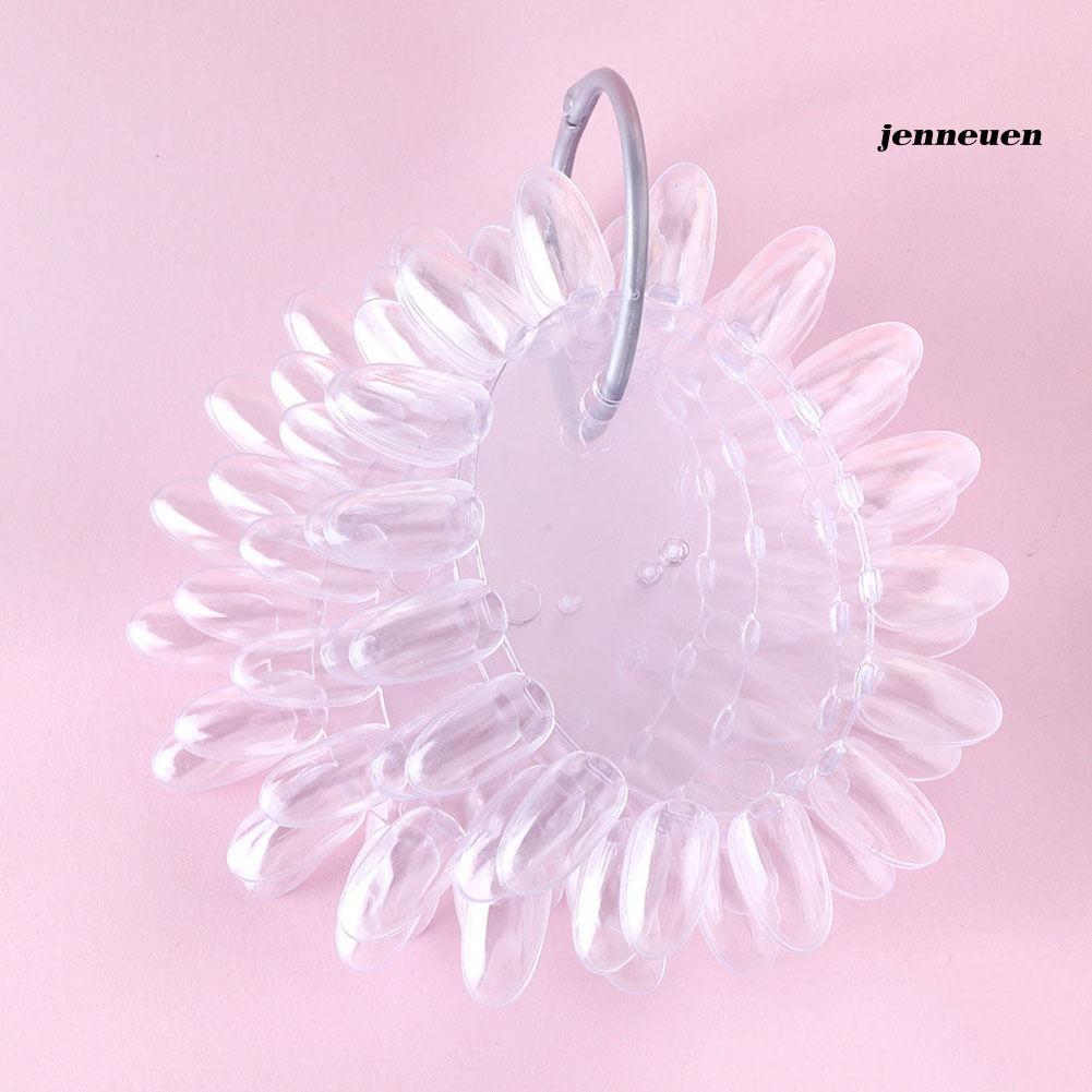 [Hàng mới về] Bộ 160 khuôn móng tay giả hình hoa hướng dương bằng nhựa acrylic trưng bày màu