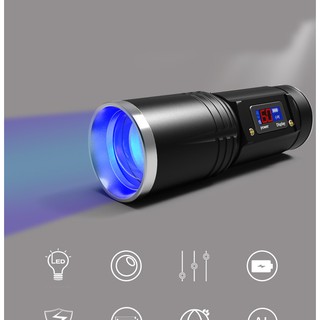 Đèn pin câu cá đêm - đèn câu đài 4 chế độ