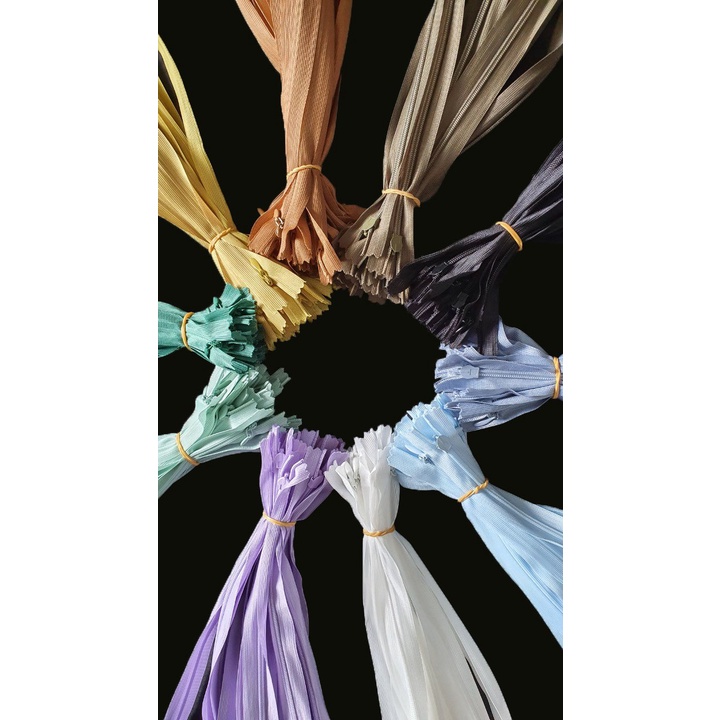 Dây kéo giọt nước đủ màu dài 25/40/50/60cm
