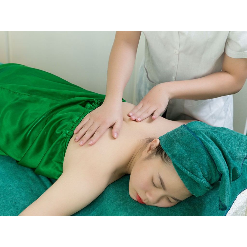 HN - Voucher giấy - Dịch vụ massage thư giãn vùng lưng tại Peacock Beauty Spa