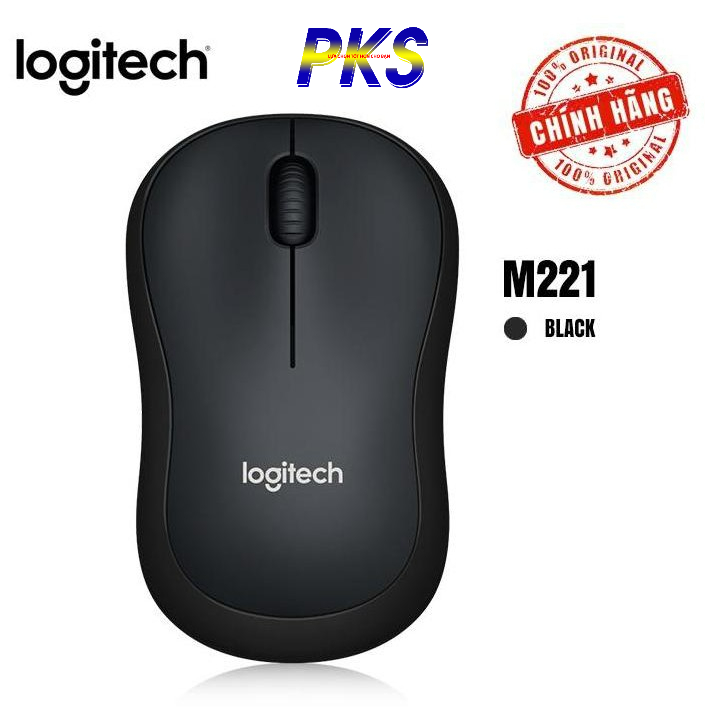 Chuột không dây Logitech M221 Silent - Hàng chính hãng