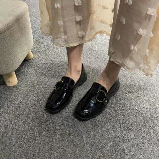 Giày da bóng nữ ulzzang