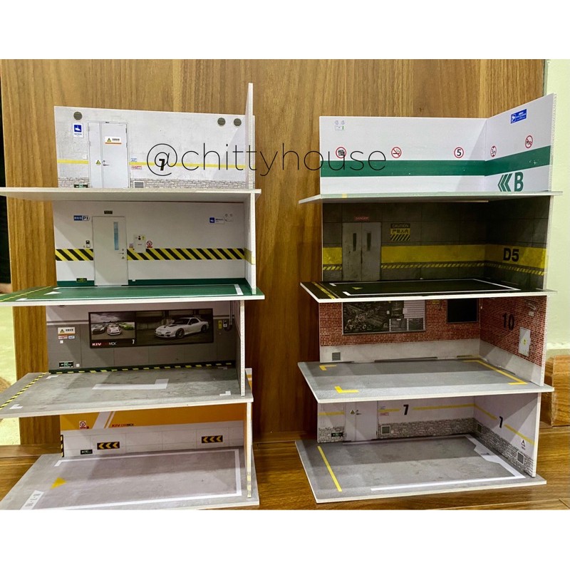 Mô hình Gara trưng bày tỉ lệ 1:32 và 1:24 PVC an toàn