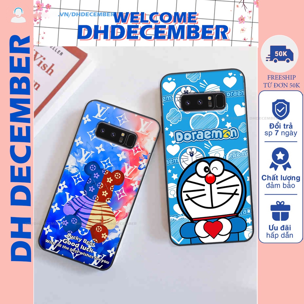 Ốp lưng Samsung Galaxy NOTE 8 in hình gấu K@ws, gấu nâu, dor@emon RẺ- ĐẸP- BỀN