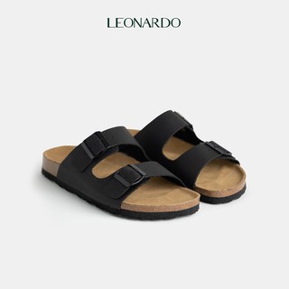 Dép sandal nam đế trấu quai ngang thương hiệu Leonardo