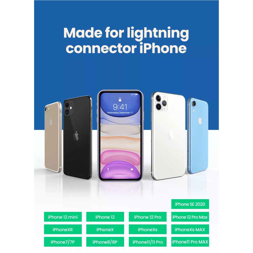 [Mã ELHACE giảm 4% đơn 300K] Cáp Ugreen Chuyển Đổi Lightning to 3.5mm Audio chuẩn MFI Cho iPhone US211