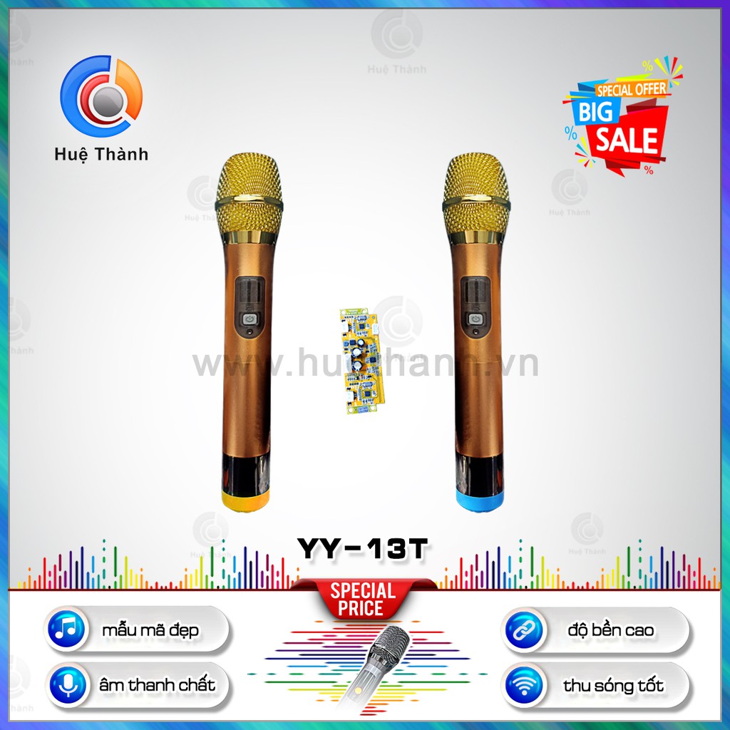 YY-13T, Micro Không Dây (02 mic ) - CHÍNH HÃNG - BH 12 tháng - Míc Chuyên Dụng