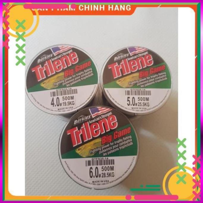 ⭐  [Xả Kho] Cước Câu Cá MỸ TRILENE Big Game 500m Đủ Size Siêu Biền Chống sờn