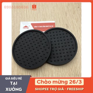 Đế lót ly, miếng lót ly chống trượt chất liệu cao su siêu bền