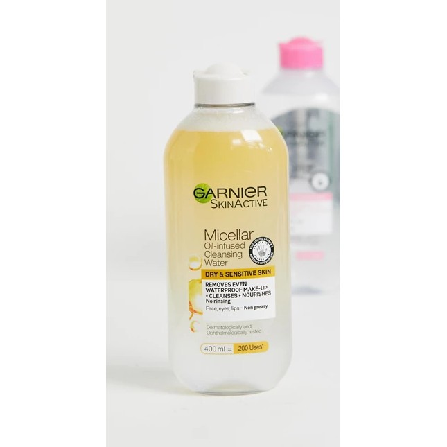 Tẩy trang 2in1 Garnier Skin Active Oil Infused Micellar Cleansing Water (Bill Anh)