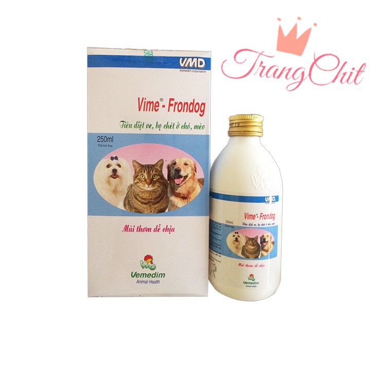 Thuốc Xịt Trị Ve Rận Cho Chó Và Mèo Vime Frondog 250ml